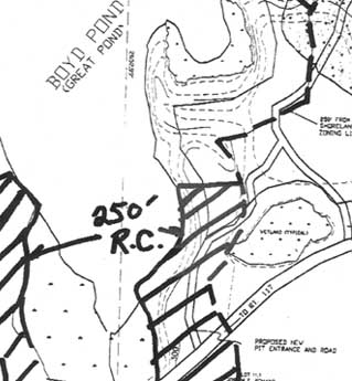 Map from DEP
